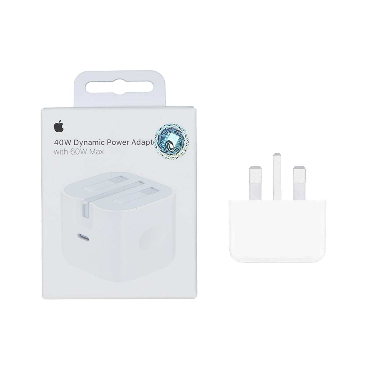 شارژر دیواری اپل 40 وات مدل 40W Dynamic Power Adapter با توان خروجی 60 وات اصلی (گارانتی 18 ماه شرکتی)
