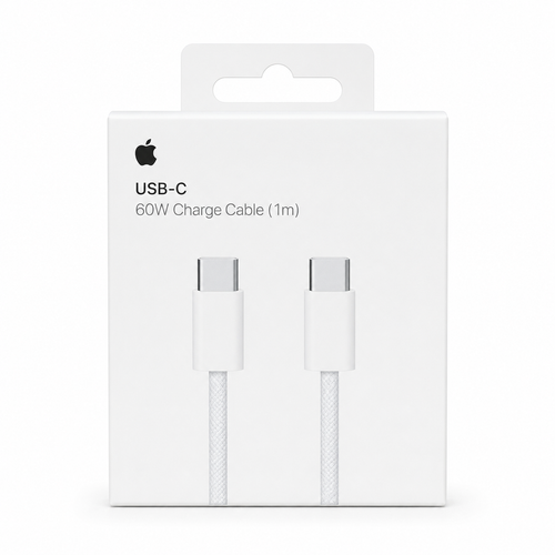 کابل شارژ USB-C به USB-C اپل 60 وات 1 متری اورجینال