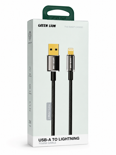 کابل شارژ USB-A به لایتنینگ گرین لاین مدل Tough Cable طول 1 متر