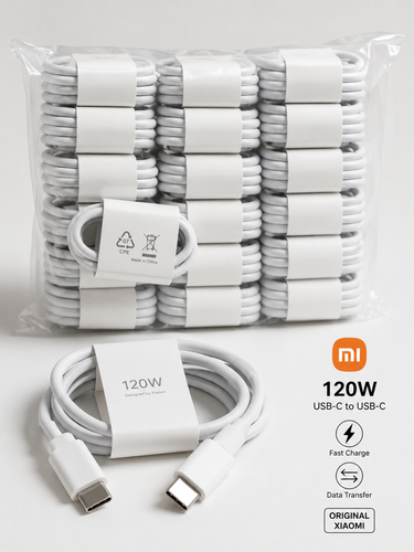 کابل شارژ USB-C به USB-C اورجینال شیائومی 120 وات