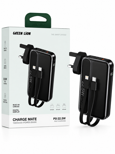 پاوربانک Green Lion Charge Mate ظرفیت 10000 میلیآمپرساعت