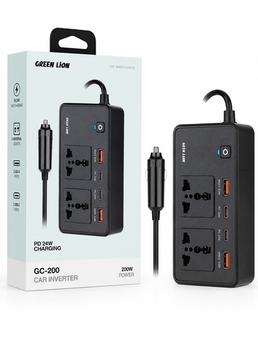 اینورتر خودرو گرین لاین GC-200 توان 200 وات