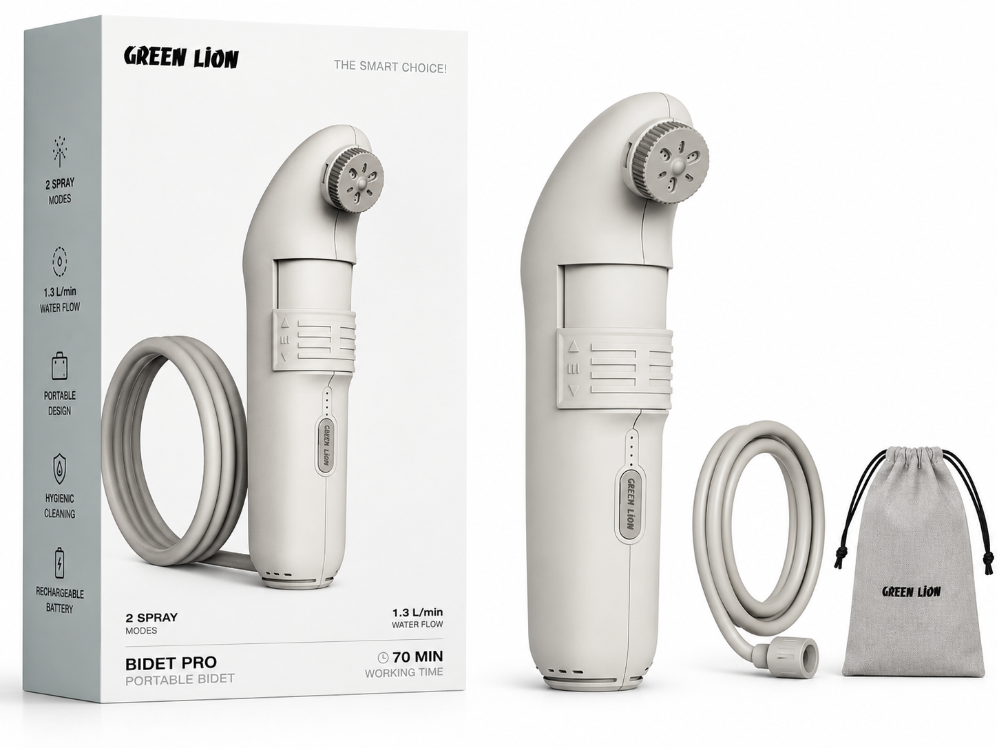 بیده قابل حمل گرین لاین مدل Bidet Pro