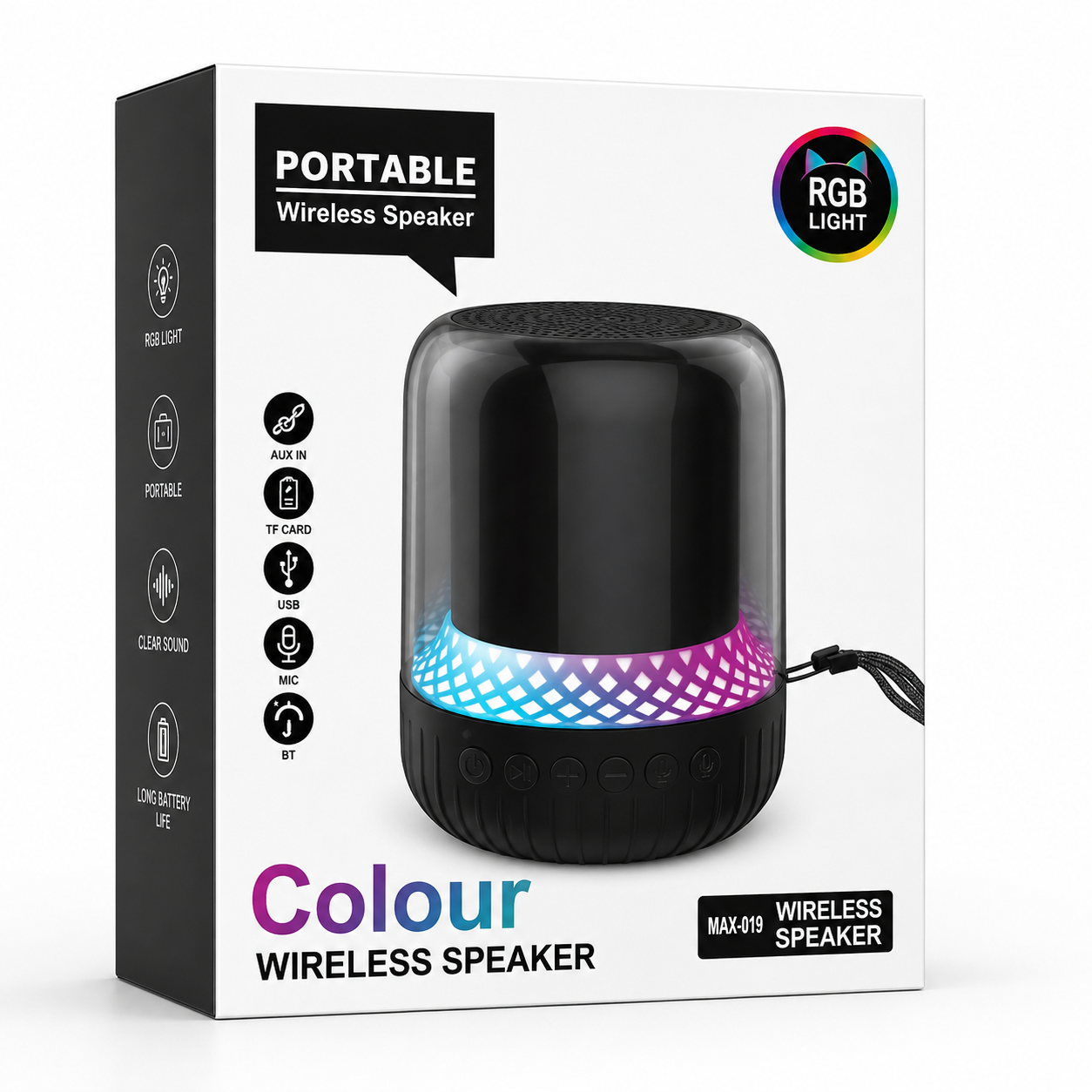 اسپیکر بلوتوثی Colour Wireless Speaker MAX-019