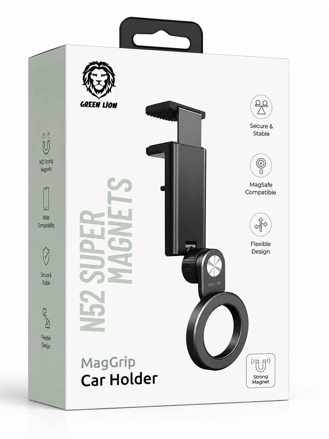 هولدر مگنتی خودرو Green Lion N52 Super Magnets MagGrip Car Holder