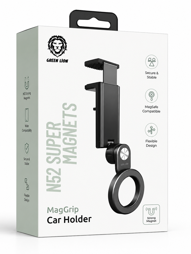 هولدر مگنتی خودرو Green Lion N52 Super Magnets MagGrip Car Holder