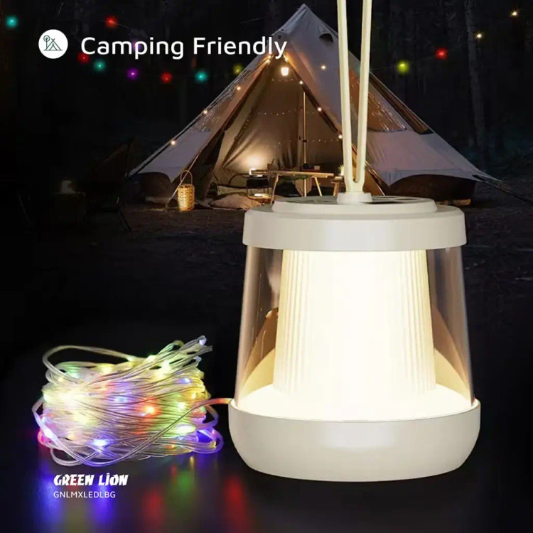 چراغ کمپینگ Green Lion Lumex LED Light به همراه ریسه نوری 5 متری