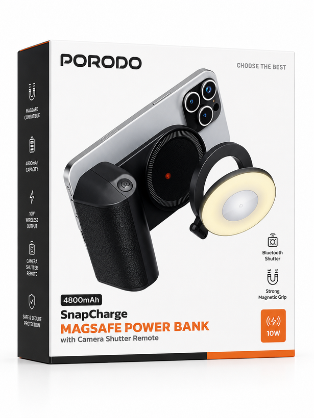 پاوربانک مگسیف پورودو SnapCharge با ریموت شاتر