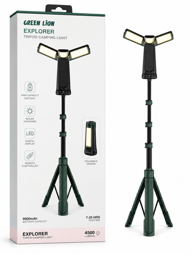 چراغ کمپینگ گرین لاین Explorer Tripod Camping Light 4500 لومن