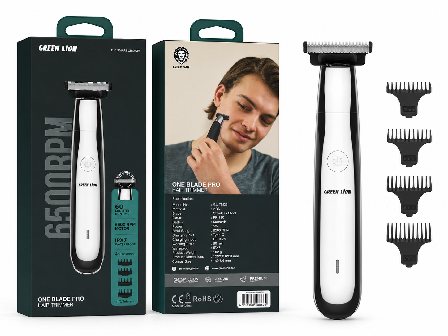 ماشین اصلاح صورت و بدن Green Lion One Blade Pro Hair Trimmer