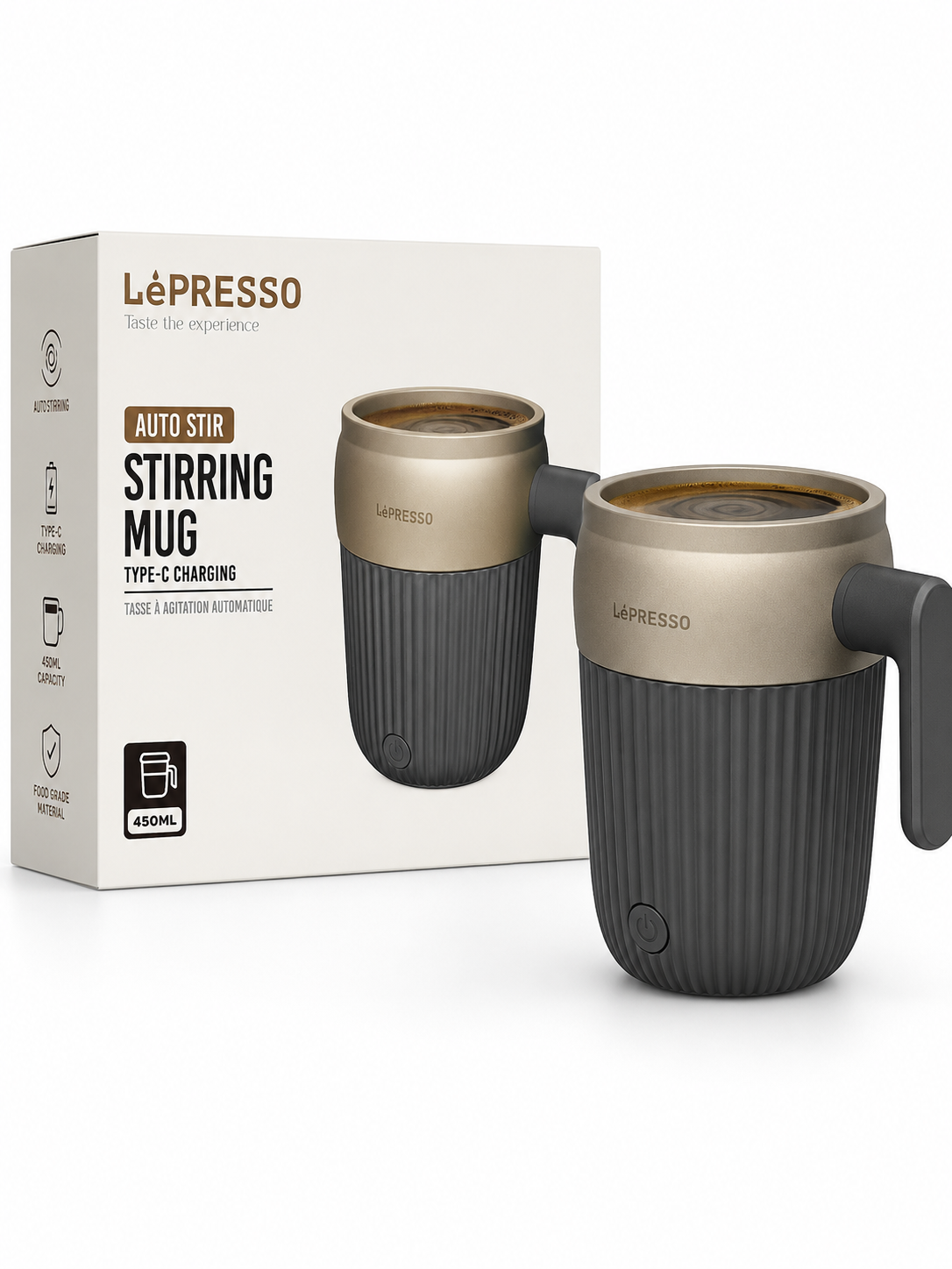 ماگ همزن دار شارژی LePresso Auto Stir Stirring Mug 450ml