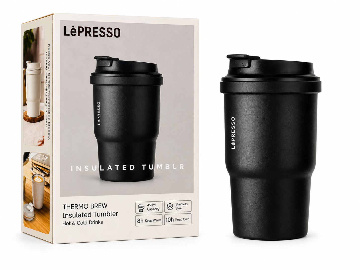 ماگ عایق LePresso Thermo Brew Insulated Tumbler 450ml
