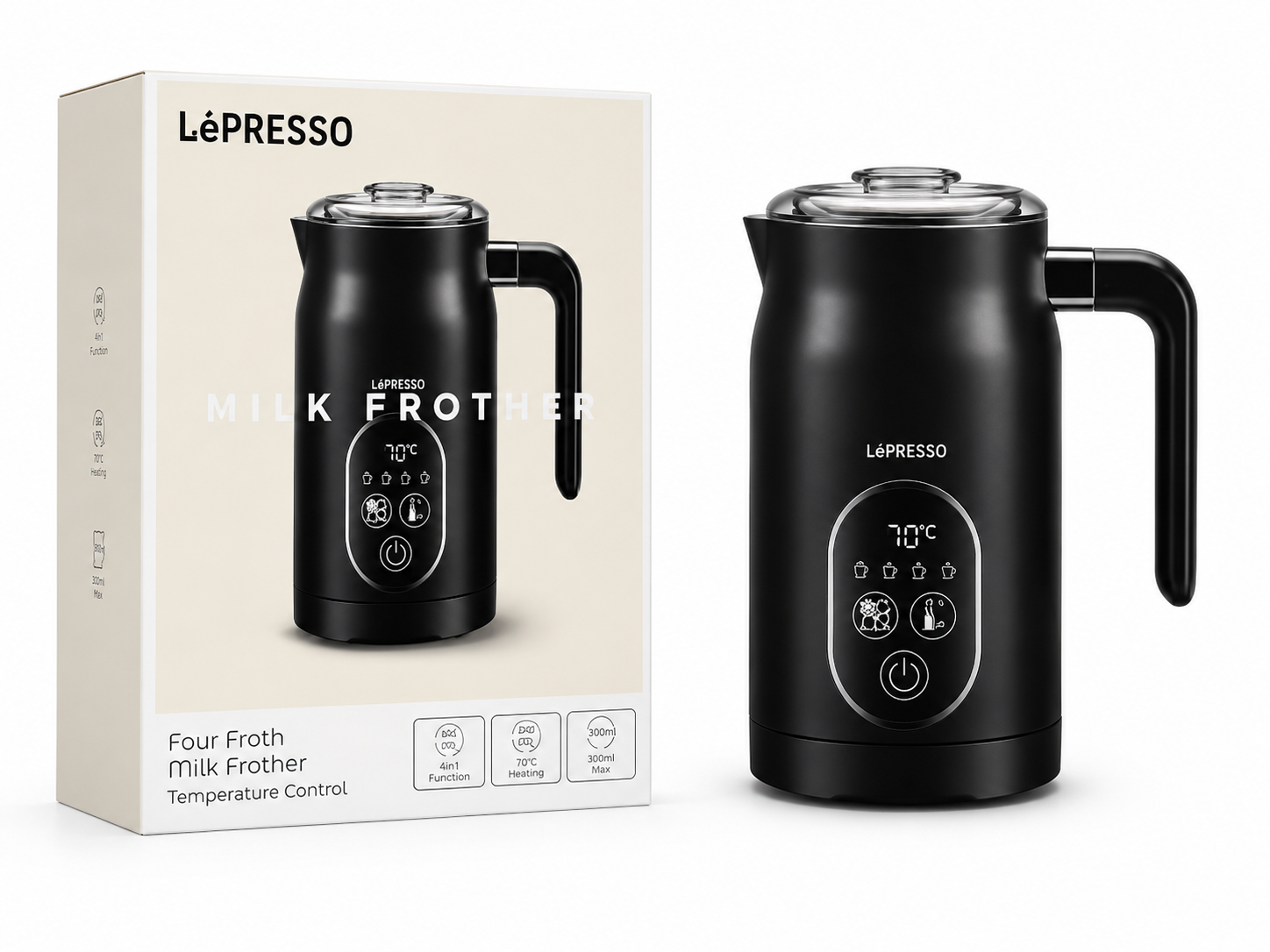 کف‌ساز شیر LePresso Four Froth Milk Frother