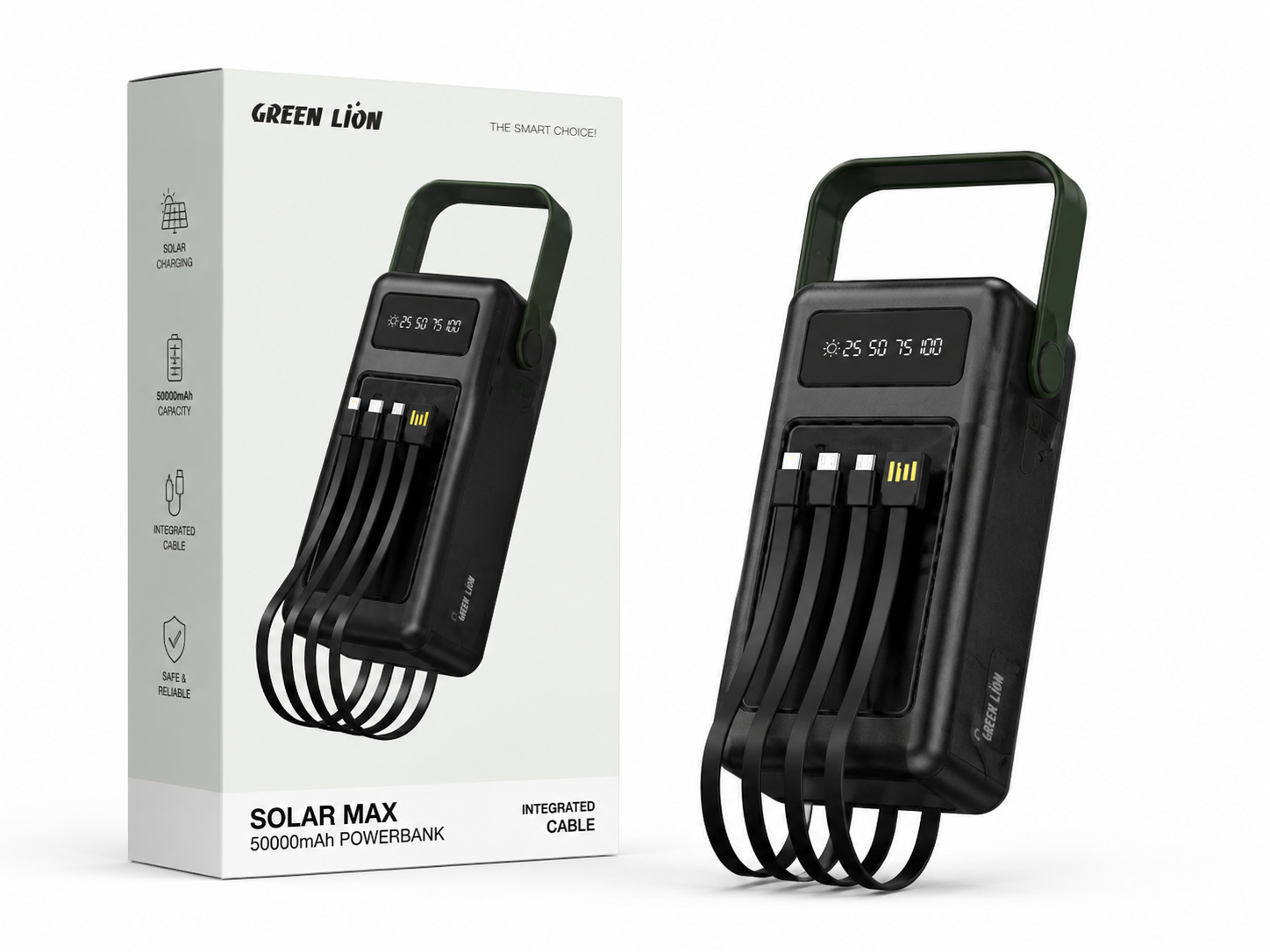 پاوربانک خورشیدی گرین لاین مدل Solar Max 50000mAh