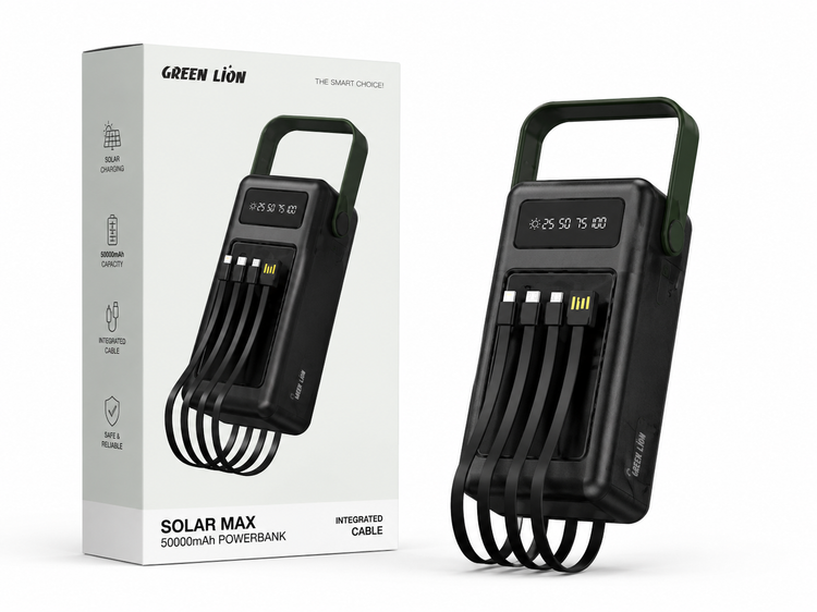 پاوربانک خورشیدی گرین لاین مدل Solar Max 50000mAh