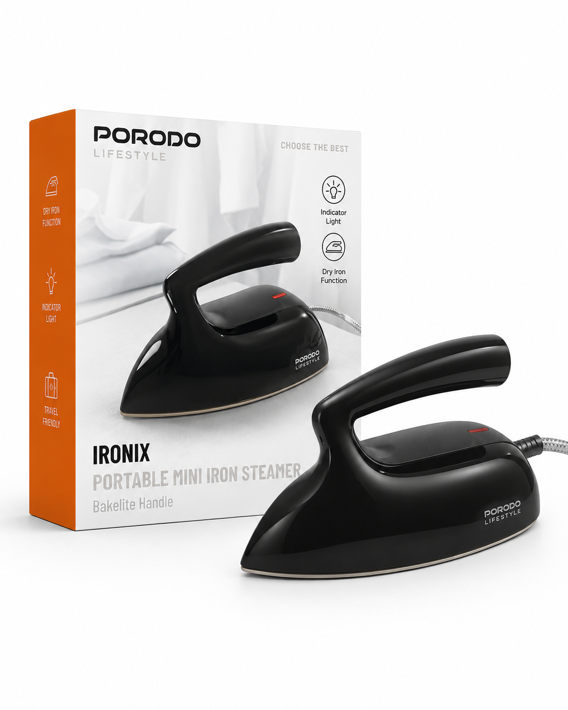 اتو بخار مسافرتی پرودو مدل Ironix Portable Mini Iron Steamer