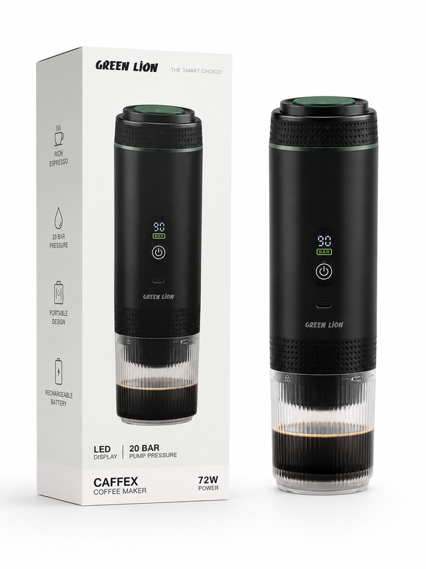 قهوهساز شارژی گرین لاین مدل Caffex