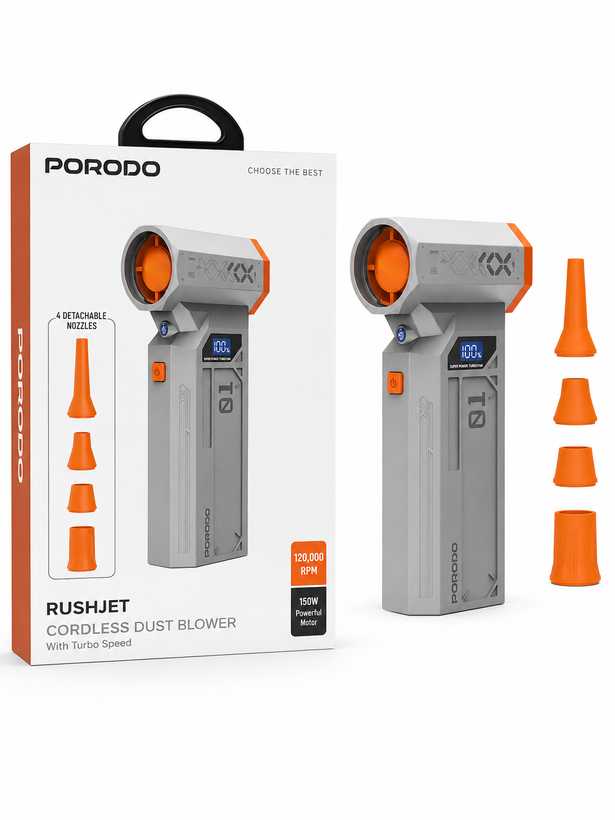 دستگاه دمنده شارژی Porodo مدل RushJet Cordless Dust Blower