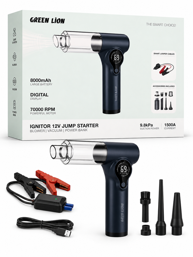 جامپ استارتر Green Lion مدل Ignitor 12V Jump Starter