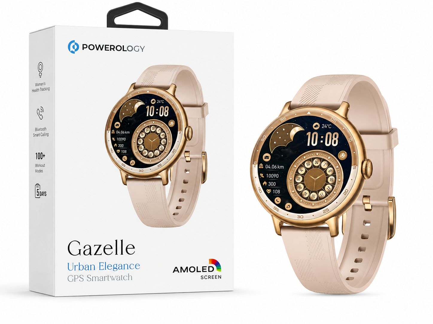 ساعت هوشمند Powerology مدل Gazelle Urban Elegance GPS