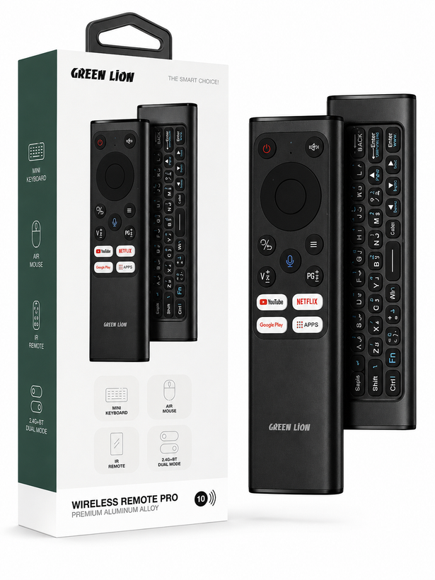 ریموت کنترل بیسیم Green Lion Wireless Remote Pro با کیبورد و ایرماوس