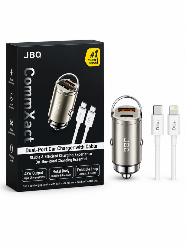 شارژر فندکی دو پورت JBQ CommXact