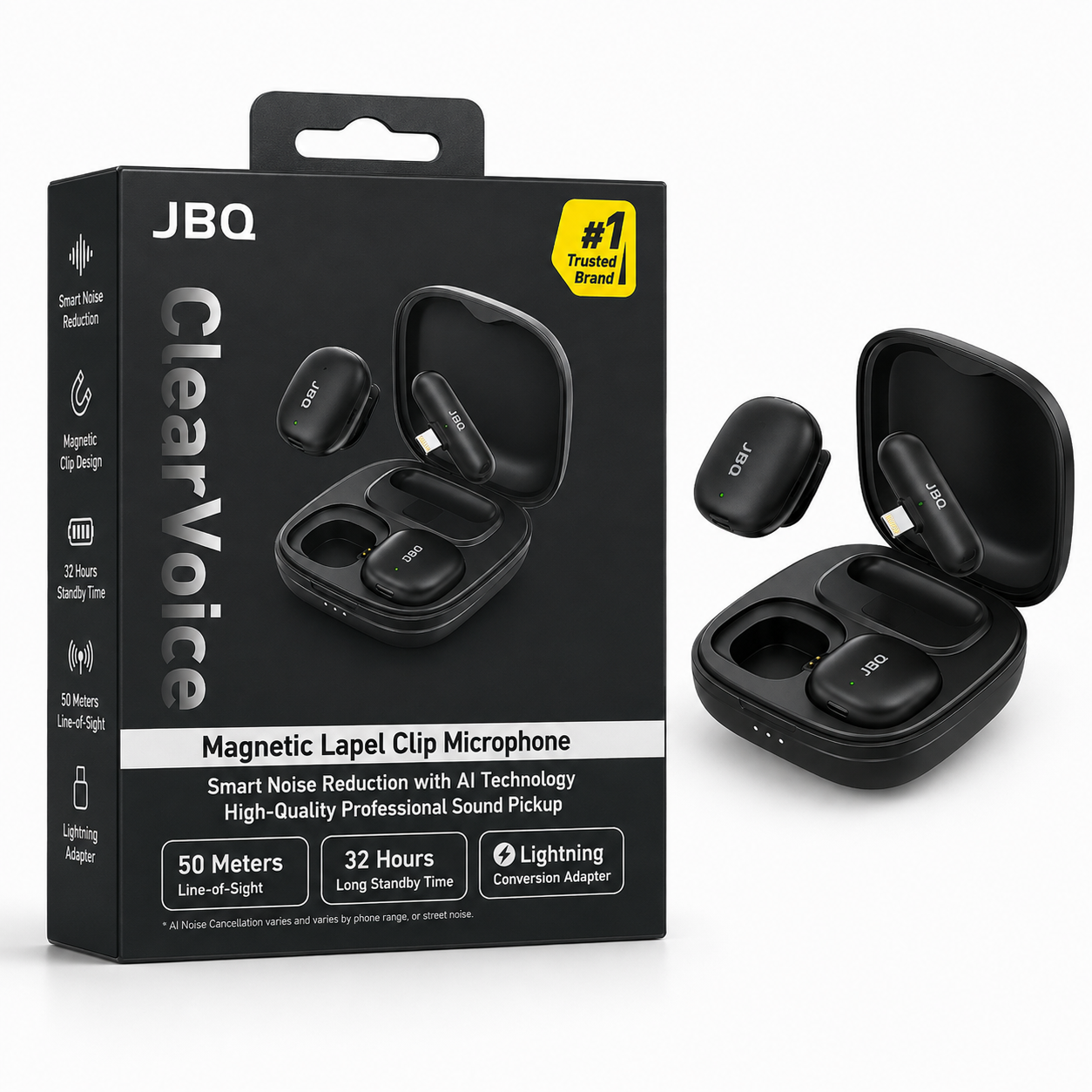 میکروفون بی‌سیم یقه‌ای JBQ ClearVoice
