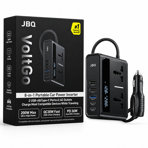 اینورتر خودرو 200 وات JBQ VoltGo
