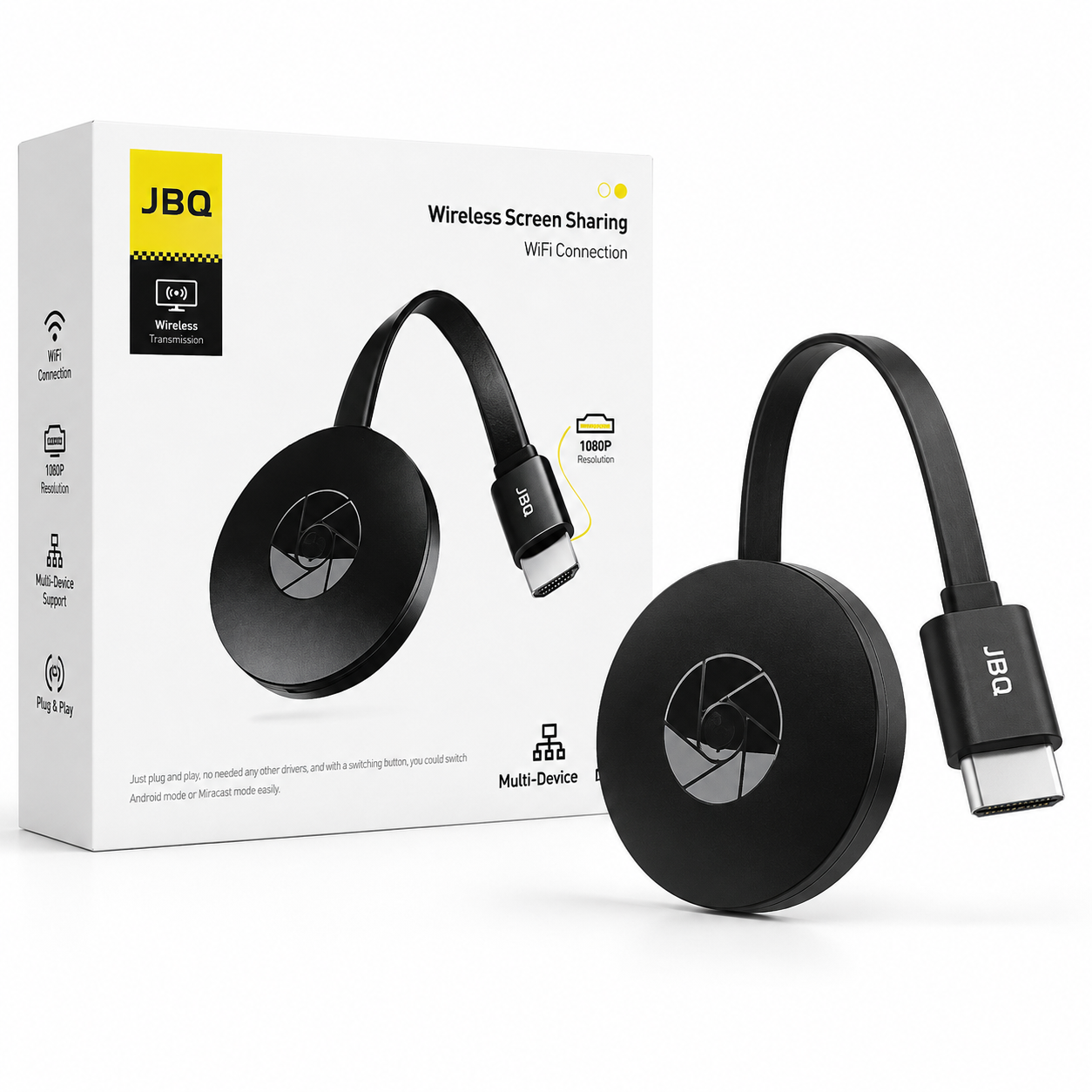 دانگل انتقال تصویر بی‌سیم JBQ WiFi Display