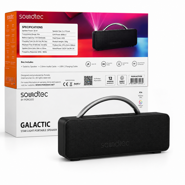 اسپیکر بلوتوثی قابل حمل Soundtec Galactic