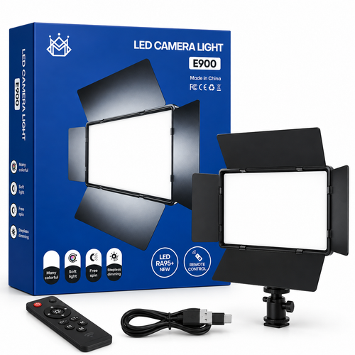 نور ثابت LED دوربین مدل E900