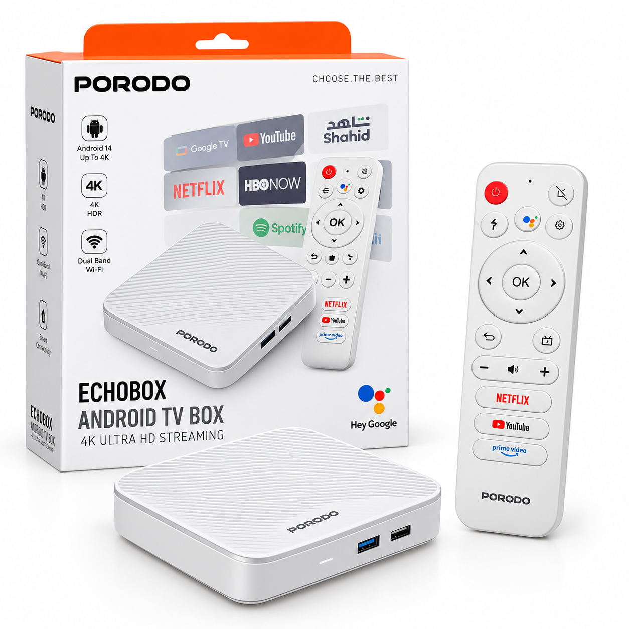 اندروید باکس پرودو مدل Echobox 4K