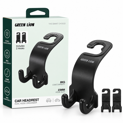 آویز صندلی خودرو گرین لاین مدل Car Headrest Dual Hook Organizer